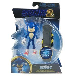 Sonic 2 Sonic The Hedgehog Articulated Figure With Snow Rider 4" Jakks Pacific